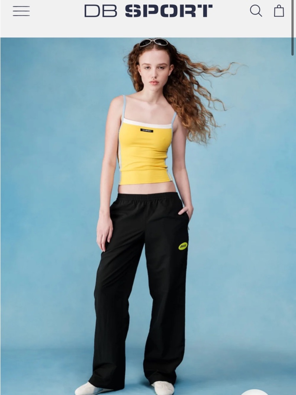 DB Sport Yellow Square-Neck Tank Top brand new size medium